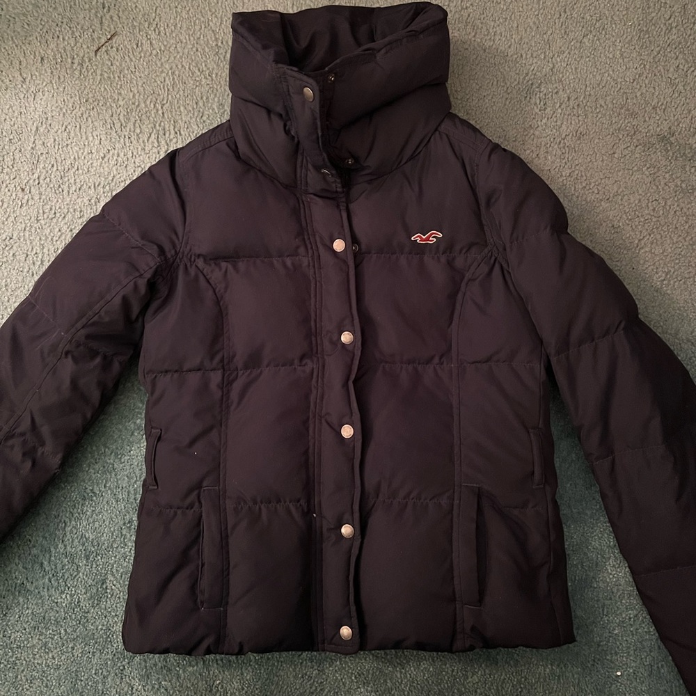 Hollister Navy Blue Winter Jacket